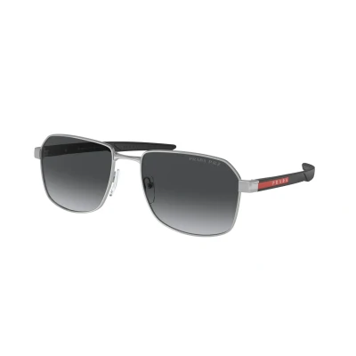 Image of Prada Linea Rossa Sunglasses silvercoloured, Men&#039;s, Size: 57, Silver coloured