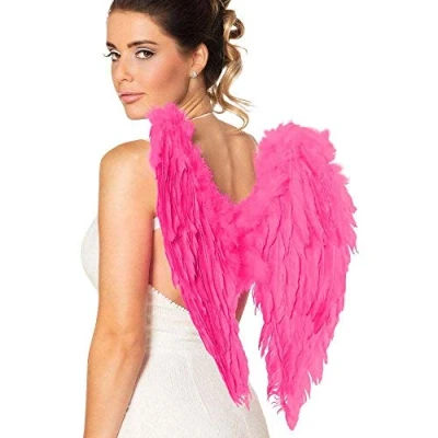Image of Boland Feather Wings Angel, Size 50 x cm, Cupid, Heavenly Messenger, Accessory, Christmas Child, Costume, Theme Party, Carnival