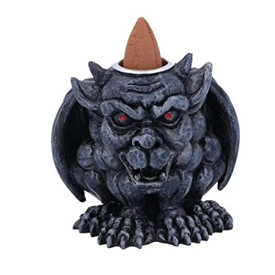 Image of Nemesis Now Scent Guardian Backflow Incense Burner 7.4cm, Grey