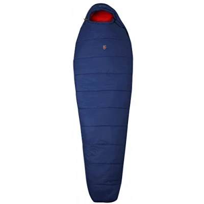 Image of Fjällräven Unisex Abisko Three Seasons Reg Sleeping Bag, Atlantic Blue, One Size (Up to body length 180 cm)