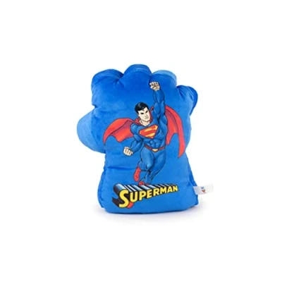 Image of Play by Unisex Kid&#039;s Plush Boxing Gloves DC Comics Characters, Batman, Joker 1 Piece Right Handed (Superman) Sign, Colourful, Estándar