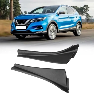 Image of DEMULAX For Nissan, Qashqai J10 2008 2015, Car Front Windshield Wiper Side Trim Cover Water Deflector Cowl Plate Left Right