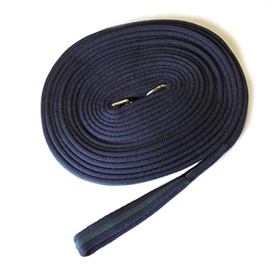 Image of Rhinegold Padded Lunge Rein Navy/Green