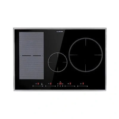 Image of Klarstein Induction Hob, 7500W Electric Hobs Cooker, 4 Ring Pan Built In Table Top Cookers w/ Hobs, Touch Control, Inductions Heater Cooktops, Hot Plates for Cooking