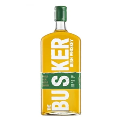 Image of The Busker Blend Triple Cask Smooth Irish Whiskey 70cl 40% vol Rich Body with Tropical Fruits and Vanilla Gluten Free Made at Royal Oak Distillery Enjoy Neat or in Mixed Drinks