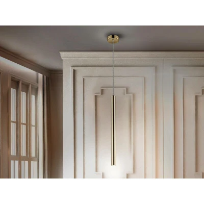 Image of Varas Integrated LED Ceiling Pendant Gold