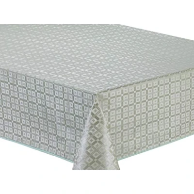 Image of Home Direct Embossed Rectangular Oilcloth PVC Wipe Clean Tablecloth Table Cover 140cm x 200cm 55x78 Sage Green