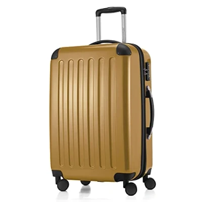 Image of HAUPTSTADTKOFFER Alex Hardshell Suitcase, Medium Size Luggage, 4 Double Wheels, TSA, 65 cm, 74 liters, Autumn Gold