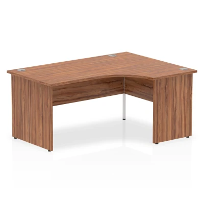 Image of Impulse Panel End 1600 Right Hand Crescent Desk Walnut I