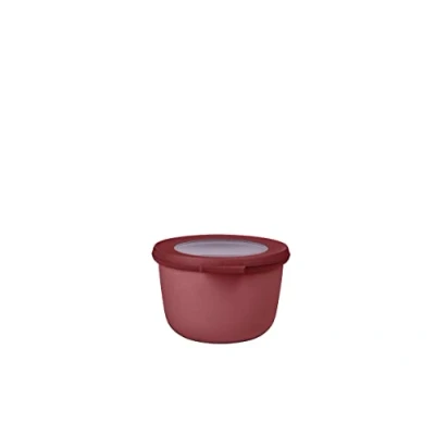 Image of Mepal Multi Bowl Cirqula Round Food Storage Container with Lid Suitable as Airtight Box for The Fridge &amp; Freezer, Microwave Servable Dish 500 ml Vivid Mauve