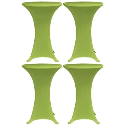 Image of vidaXL Stretch Table Cover 4 pcs 80 cm Green