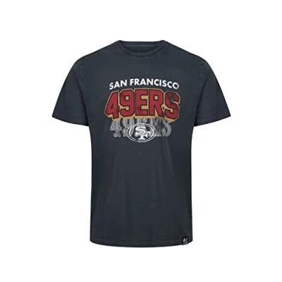 Image of Recovered San Francisco 49ers Black NFL Galore Washed T Shirt