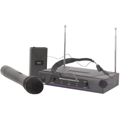 Image of qtx 171.810UK VHN2 Handheld and Neckband Wireless Mic System