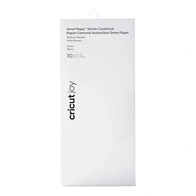 Image of Cricut Smart Paper Sticker Cardstock White 14cm x 33cm (5.5&quot; 13&quot;) 10 Pack for use Joy (2008870)