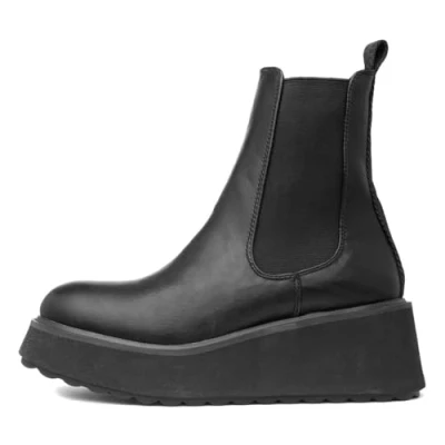 Image of Rocket Dog Heyday Womens Black Platform Ankle Boot Size 6 UK