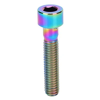 Image of Keenso Bike Stem Fixed Screw M6*30 Titanium Alloy Mountain Road Headset Extension Rod Bicycles and spare parts