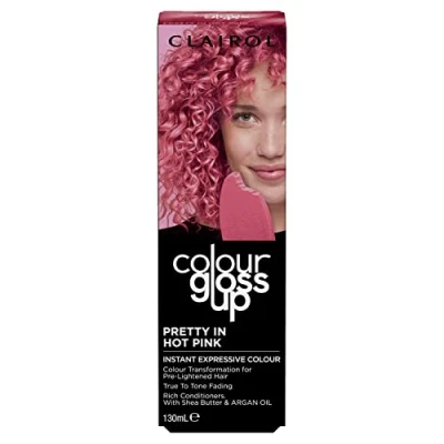 Image of Clairol Colour Gloss Up Conditioner, Pretty In Hot Pink, 130ml
