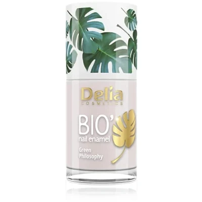 Image of Delia Cosmetics Bio Green Nail Polish PINK Vegan Friendly Perfect Opacity and Shine Easy Fast Application Natural Ingredients Long Lasting Color up to 6 Days 11ml
