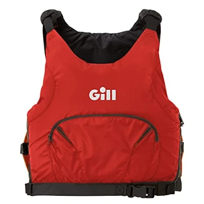 Image of Gill Pursuit Buoyancy Aid PFD Unisex Adult, Side Opening, Lightweight, Adjustable, Reflective for Watersports, Sailing, SUP (Orange, XXL)