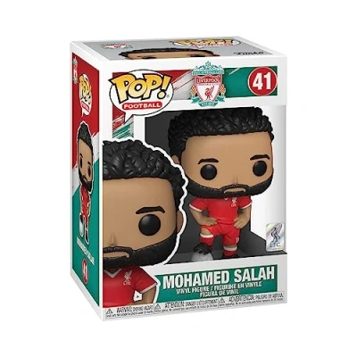 Image of Funko POP! Football: Liverpool Mohamed Salah FC Collectable Vinyl Figure Gift Idea Official Merchandise Toys for Kids &amp; Adults Sports Fans Model Collectors