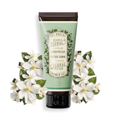 Image of Panier des Sens Jasmine Shower Gel Body Wash for Women &amp; Men With Olive Oil Moisturising 96% Natural Ingredients Made in France, SLS Free Vegan 200ml