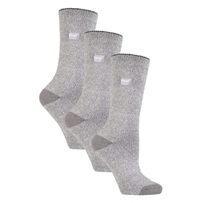 Image of HEAT HOLDERS Lite 3 Pair Multipack Womens Thermal Socks for Winter Thin &amp; Warm Dress (4 8, Silver)