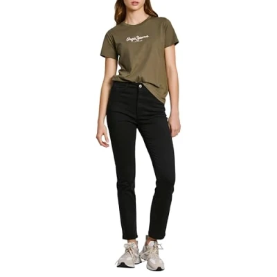 Image of Pepe Jeans Women&#039;s Tessa, Trouser, Black, 27W/30L