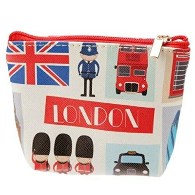 Image of Puckator London Icons PVC Purse, polyvinyl chloride, Mixed, Height 9cm Width 11cm Depth 3.5cm