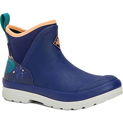 Image of MUCK BOOTS Womens Originals Ankle Textile/Weather Wellingtons Purple Rubber Size UK 5