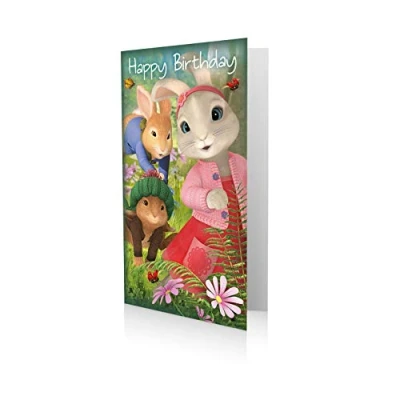 Image of Danilo Promotions LTD Happy Birthday Card, Peter Rabbit Card,9 X 5