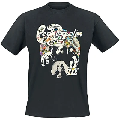 Image of Led Zeppelin T Shirt Photo III Band Logo Official Mens Black L