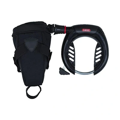 Image of ABUS frame lock PRO Shield XPlus 5955 NR Bicycle set with chain 6KS/85 and pouch ST5950 8.5 mm security level 9 Black