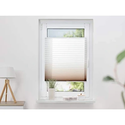 Image of Khome Pleated Colour Gradient, Brown, B100 x H130 cm