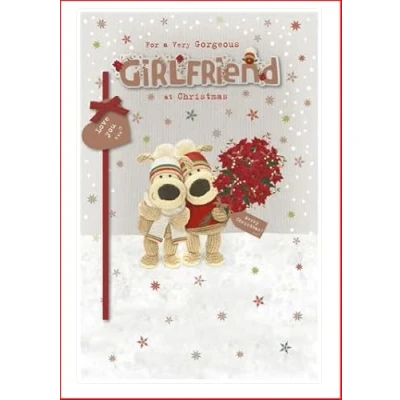 Image of UK Greetings Boofle Girlfriend Christmas Card for a Very Gorgeous at