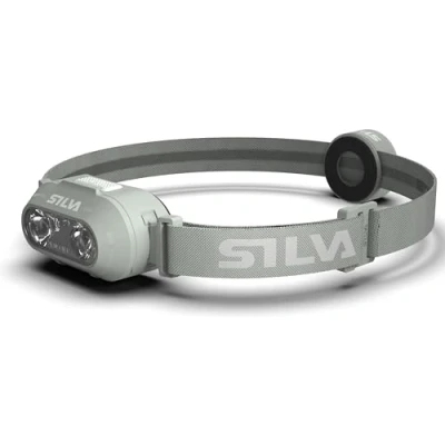 Image of Silva Head Torch Battery Powered Rechargeable USB C Smini 53 Grams 250 Lumen Lamp 3 Brightness Levels White and Red LEDs Indicator for Running in Urban Areas &amp; Outdoor