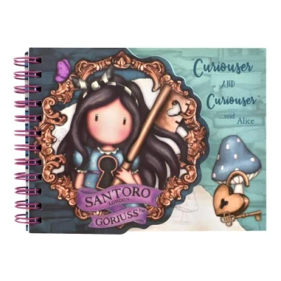 Image of Santoro Gorjuss Layered Wirobound Notebook Curiosity