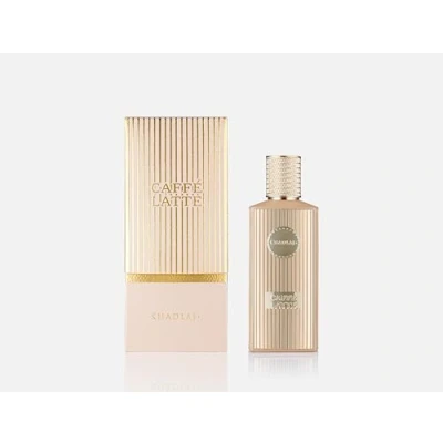 Image of Khadlaj Caffe Latte Extrait De Parfum Spray, 3.4 Ounce (Unisex) Gourmand Fragrance for Coffee Lovers Sweet Almond, Coffee, Vanilla &amp; Caramel Notes 100ml