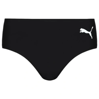 Image of Puma Logo Womens Black/White Brief Bikini Size UK 12