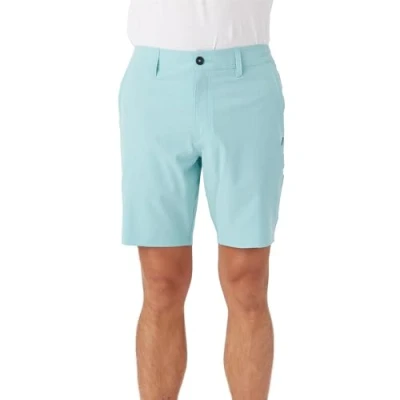 Image of Mens Reserve Heather 19 Hybrid Shorts, HTHR AQU H, 36