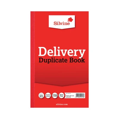Image of Silvine Duplicate Delivery Book Numbered 1 100 with index sheet (210 x 127mm)