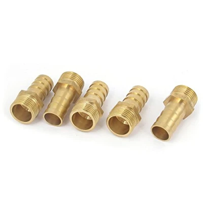 Image of sourcingmap 3/8BSP Male Thread to 12mm Hose Barb Straight Adapter Coupler 5PCS