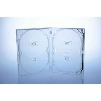 Image of Amaray DVD case/multibox (5 pcs) in clear to hold 4 discs