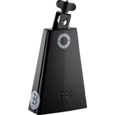 Image of Meinl Percussion Steel Craft Cowbell Large Idiophone Length 7 Inches Timbalero Mountable Powder Coated Steel, Black (SCL70 BK)