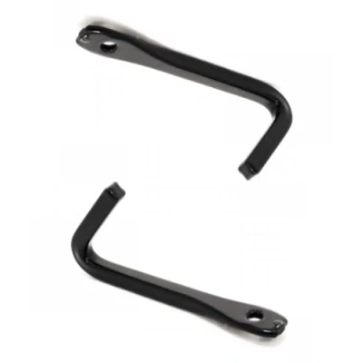 Image of Garden Mile 2 Pack Wall Mounted Heavy Duty Steel Hanging Bracket Outdoor Black Bird Feeder Fence Hooks Plant Hanger Hook Patio for Plants Lanterns Feeders and Windchimes.