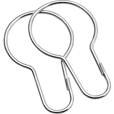 Image of Sealskin Hooks Metal (set of 12), Aluminium, 4 x 7.5 cm
