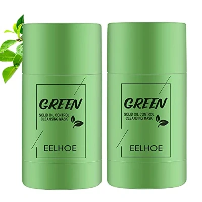 Image of 2PCS Green Tea Cleaning Mask,Blackhead Peel Off Mask Purifying Clay Stick Facial Mask,Face Moisturizes Oil Control,Deep Clean Pore,Improves Skin for Women Men All Types
