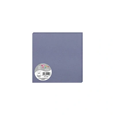 Image of Clairefontaine Ref 11129C Pollen Card (Pack of 25 Sheets) 160 x 160mm Sized, Acid Free, Inkjet &amp; Laser Compatible, Easy to Write On, 210gsm Forget me Not Blue