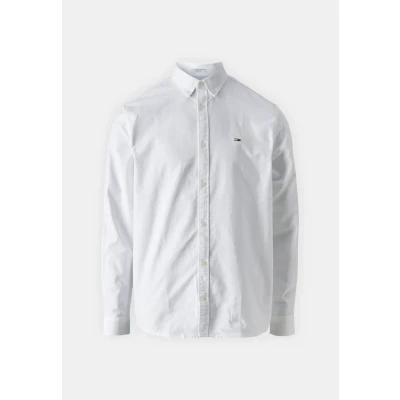 Image of Tommy Jeans Entry Oxford Shirt Shirt, Men&#039;s, Size: 34, White
