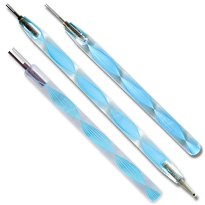Image of Juya Quilling Slotted Tools with Stainless Steel Head(Blue, 3 pc Set)
