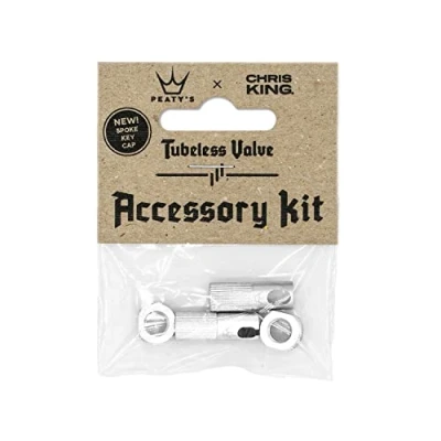 Image of Peaty&#039;s Valve TubelessAccessory Kit Silver PTV2 ACCS SIL 12